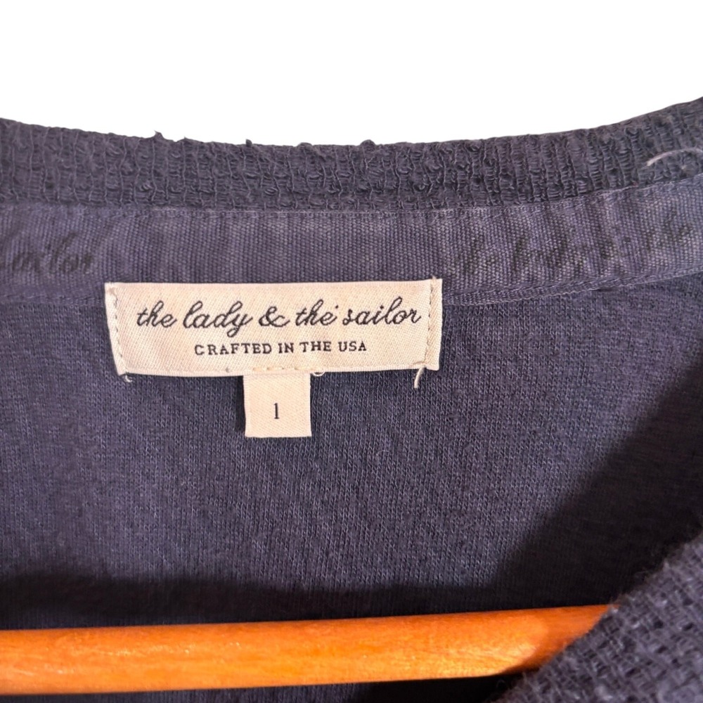 The Lady & The Sailor Two Piece Jogger Set Sweatshirt and Sweatpants Size 2 - Picture 4 of 8